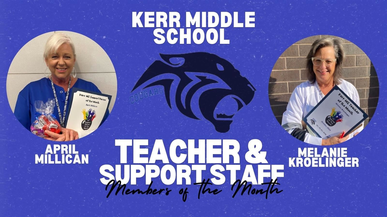  October Staff Members of the Month 
